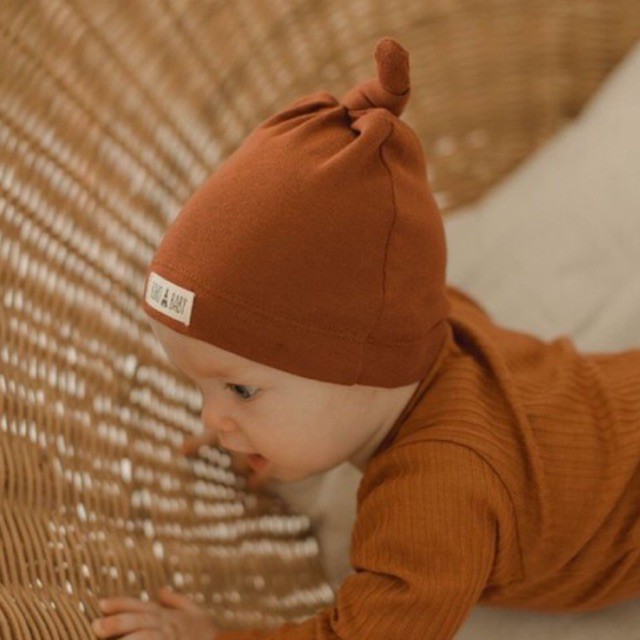 DINOANDBUNNY - KNOT HAT - Bohopanna Bohobaby - Topi Bayi Newborn Kupluk Bayi