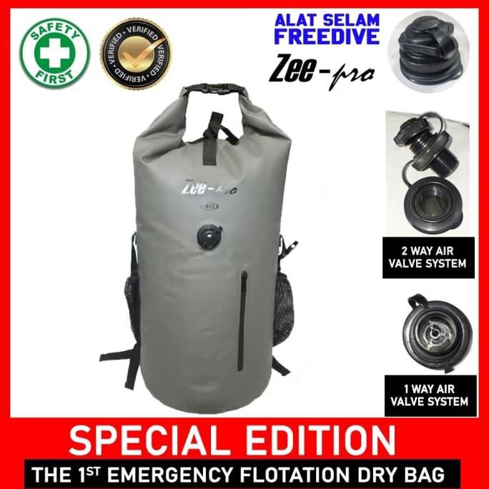 Tas Dry Bag Anti Air Waterproof Snorkeling Zeepro Backpacker 40Liter