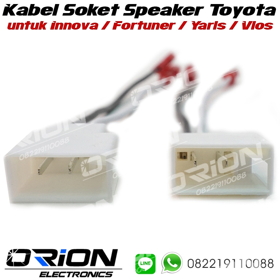Kabel Soket Speaker Innova Fortuner Yaris Soket Toyota