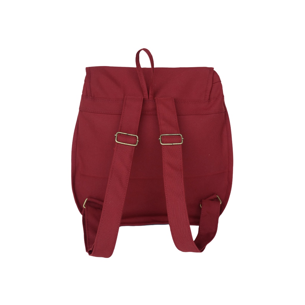 Imokey Onyx Maroon: Basic Drawstring Backpack - Tas Ransel Pria Tas Ransel Wanita