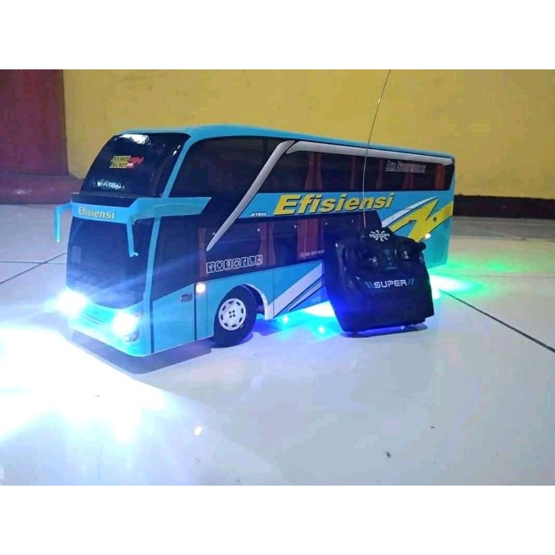 Miniatur Bus Efisiensi DD Remot