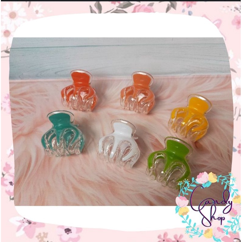 [COD] Jedai Premium Bening Transparan 2 Warna Ukuran 5 cm Gigi 3 / Jepitan Rambut Premium Bening Tra