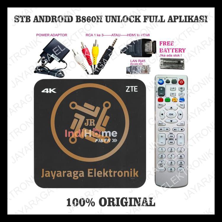 Promo Murah Stb Android Zte Zxv10 B860H 4K Unlock Full Hd Plug And Play - Hitam Promo 