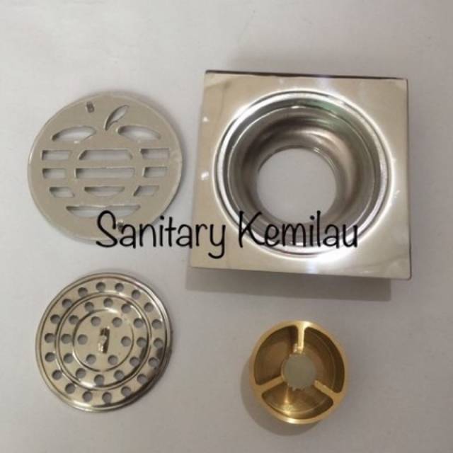 Saringan Got Lantai Kamar Mandi Stainles - Floor Drain model Aplle