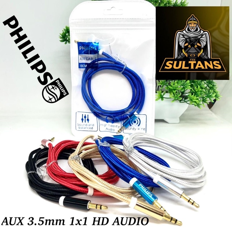 AUDIO CABLE AUX 3.5MM PHILIPS 1x1 HD AUDIO KABEL AUDIO 1x1 PROMO SEN