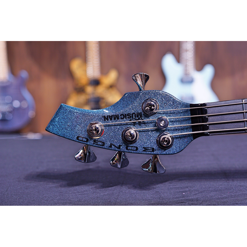 Ernie Ball Music Man Bongo 4 Bass Guitar Aqua Sparkle F87276