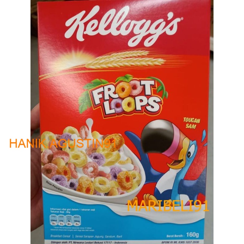 

Sereal Sarapan KELLOGGS FROOT LOOPS 160GR / Kelog Froot Loops maribeli91