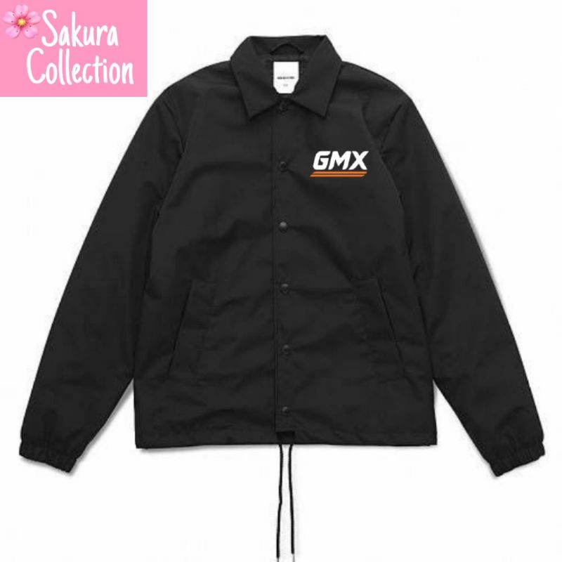 Jaket Coach brand GEOFFMAX GMX logo tulisan musik metal VINTAGE bootleg concept design Jacket parasut waterproof pria wanita unisex taslan polos hitam windbreakers outdoor indoor windbreaker olahraga pelatih oversize termurah terlaris BEST SELLER vintage