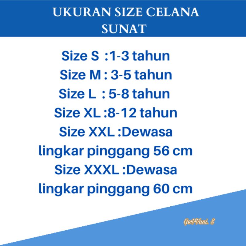 Celana Sunat Khitan Sempak Batok Alat Pelindung Sunat Anak Dewasa Size S M L XL XXL XXXL