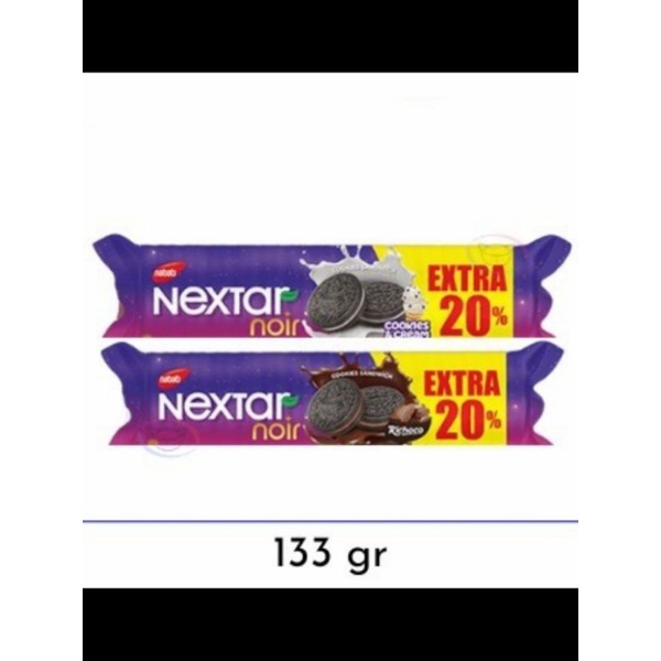 

nabati nextar noir sandwich coklat/cookies cream 133gram