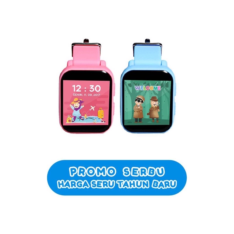 Al qolam smart watch 2G free sim card simpati jam tangan anak