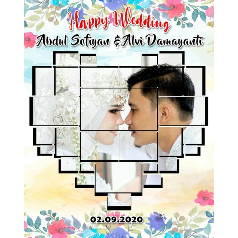 Jual CETAK FOTO CUSTOM | FOTO WEDDING | FOTO BAYI | ULANG TAHUN | FOTO