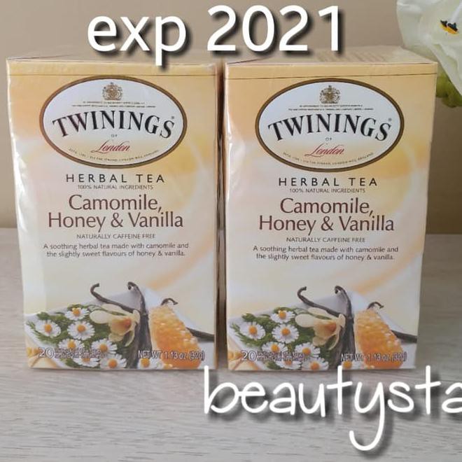 

W505 TWININGS HERBAL TEA/ TEH CAMOMILE, HONEY & VANILLA /CAFF FREE, 20 BAGS 0AH9