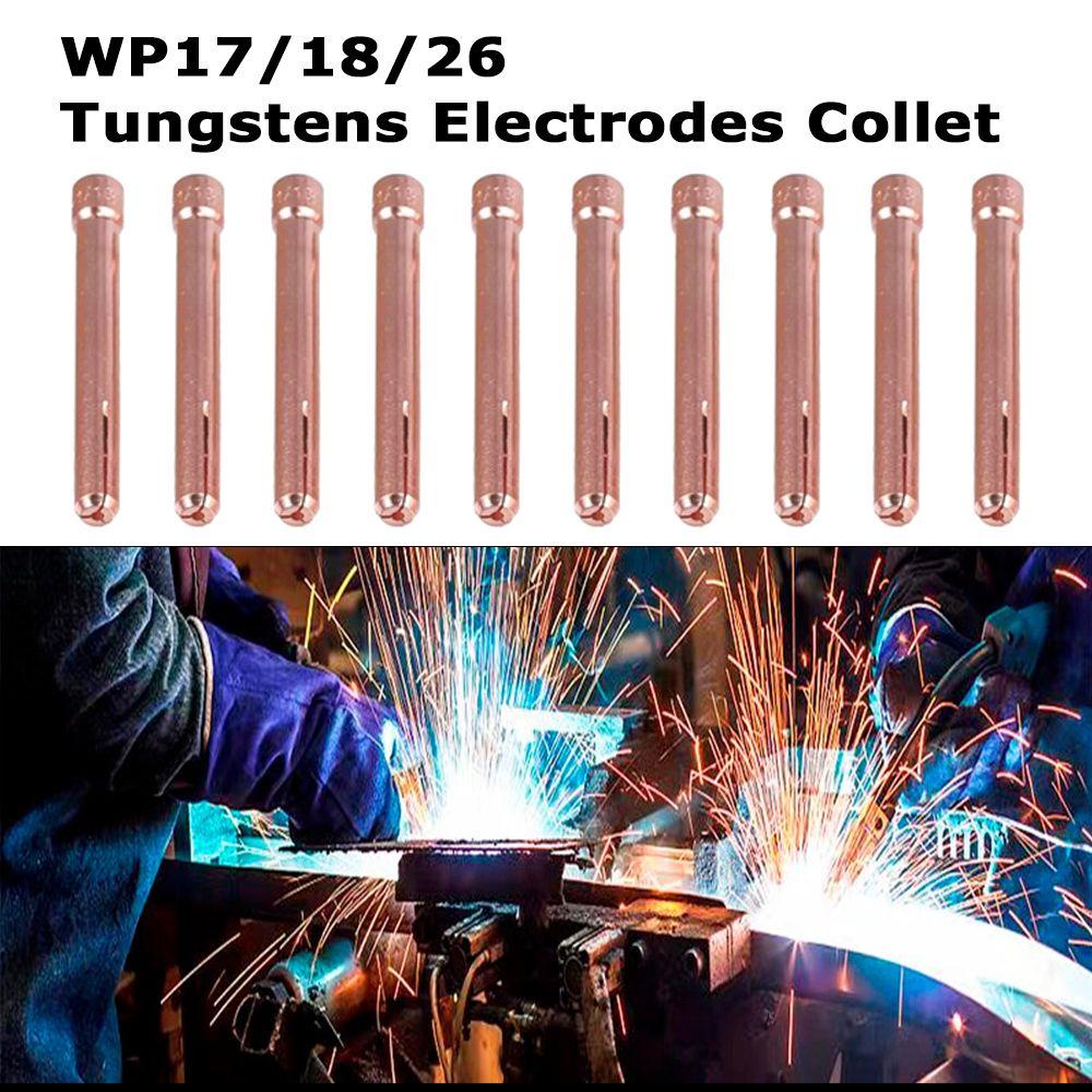 Populer 10pcs Electroder Collet Penjualan Panas Aksesori Tukang Las Perlindungan Tip Welding Torch