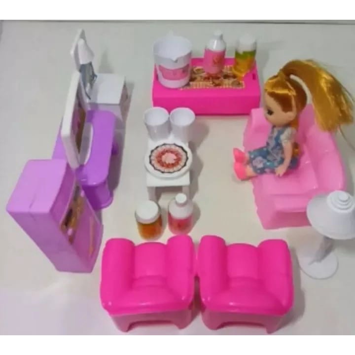 MAINAN BONEKA BARBIE PERLENGKAPAN RUMAH SET FI558