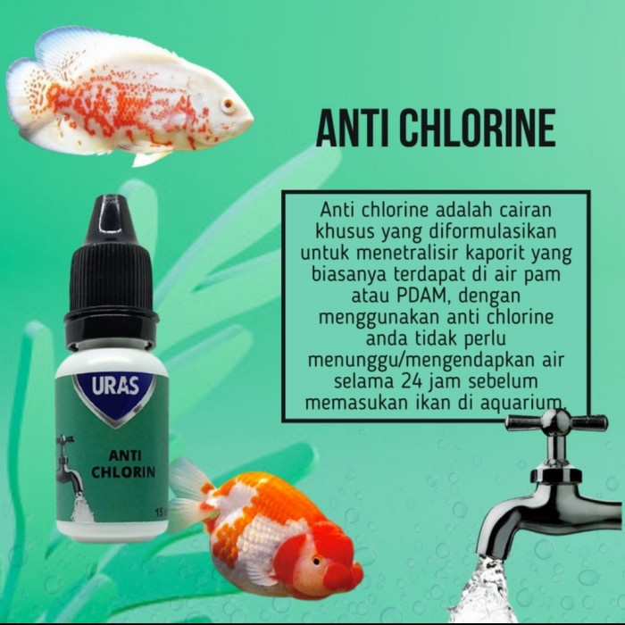 URAS - Anti Chlorine Penetral Kaporit Air Pam ,