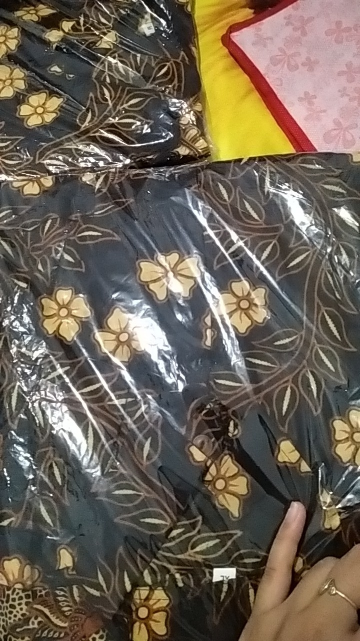 Batik Couple Keluarga Sania Ruffle Ori Ndoro Jowi Dnt Manok Tarong Sogan