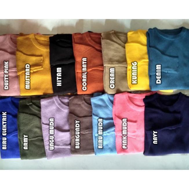 YCN0 BAJU RAJUT WANITA ROUNDHAND SWEATER RAJUT KOREA ATASAN WANITA RAJUTAN - MAROON 2UR2