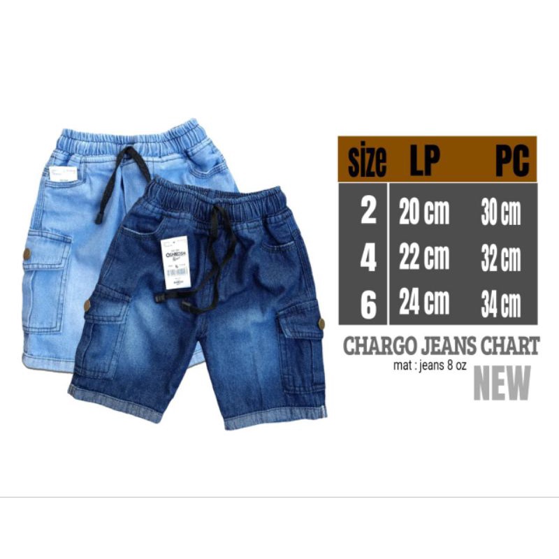 celana jeans cargo anak