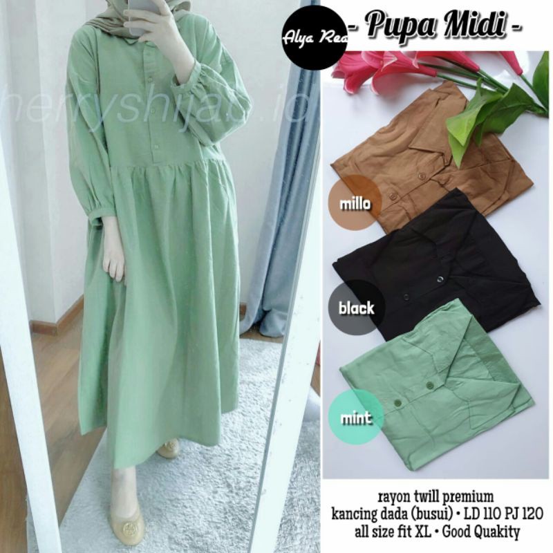 HUMAIRA MUSLIM - COD PUPA/TSANA/SEIKA MIDI DRESS MARITZA/GABBANA MAXI