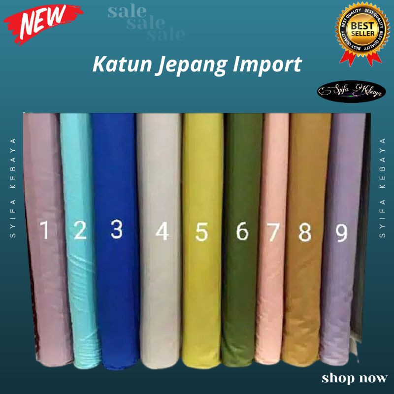 Kain Katun Jepang Kain Katun Jepang Polos Premium Bahan Katun Jepang Import Shopee Indonesia
