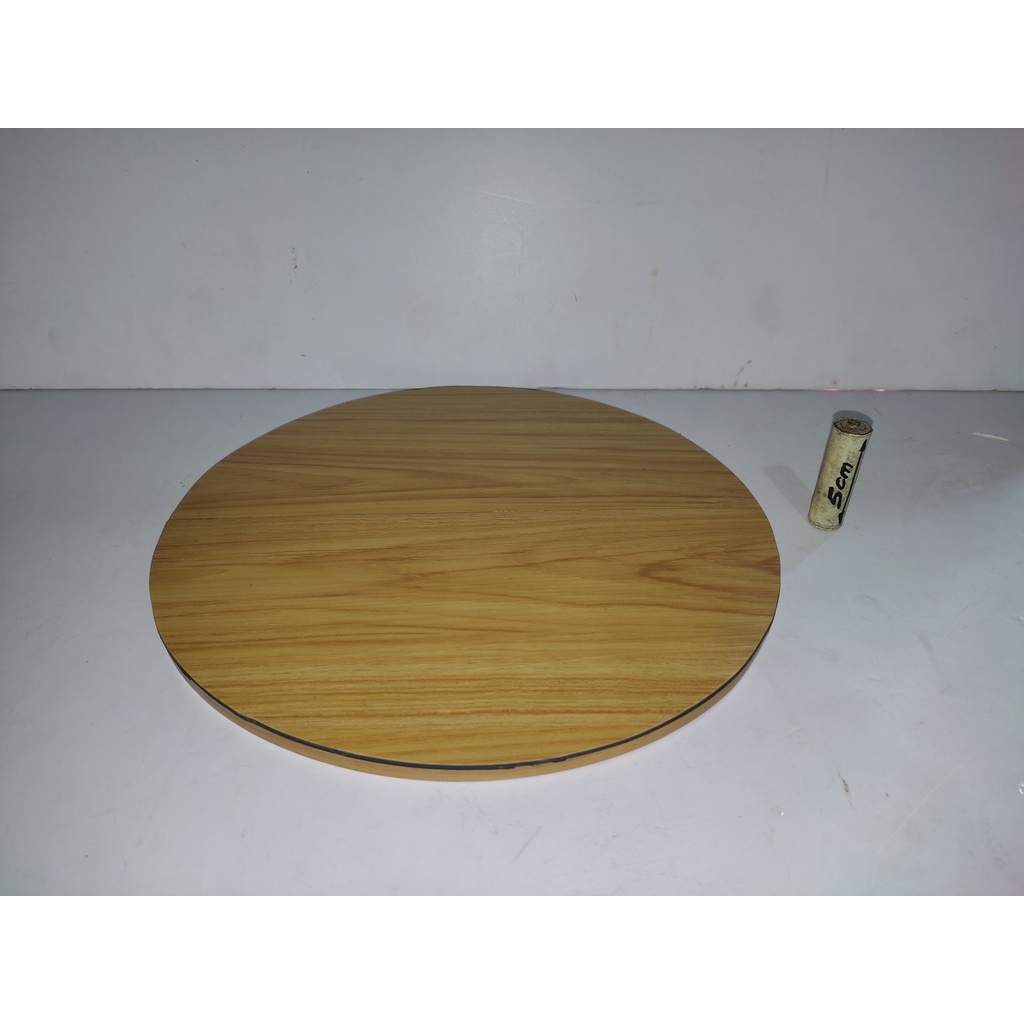 Tatakan Motif Kayu Bundar Stand Base Action Figure Custom