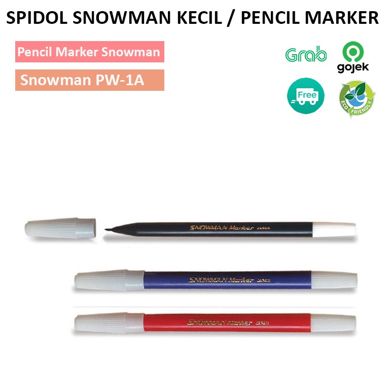 Sepidol Snowman PW1A / Spidol Snowman Kecil / Sepidol Pensil / Pencil Marker 106