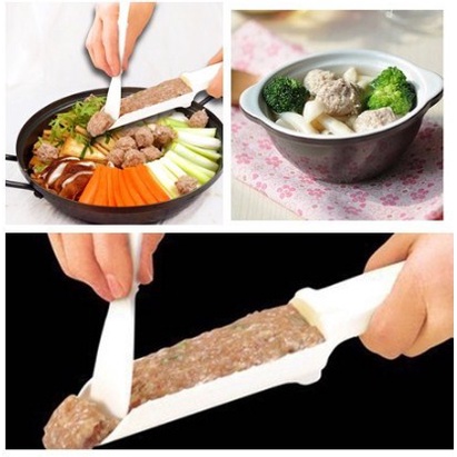 Alat Buat Pembuat Bakso Pentol Manual Cetak Bakwan Hie Wan Hiwan Meatball Maker Mold Peralatan Dapur [MG17]