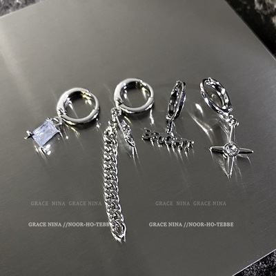 Anting Bahan titanium steel Gaya Korea