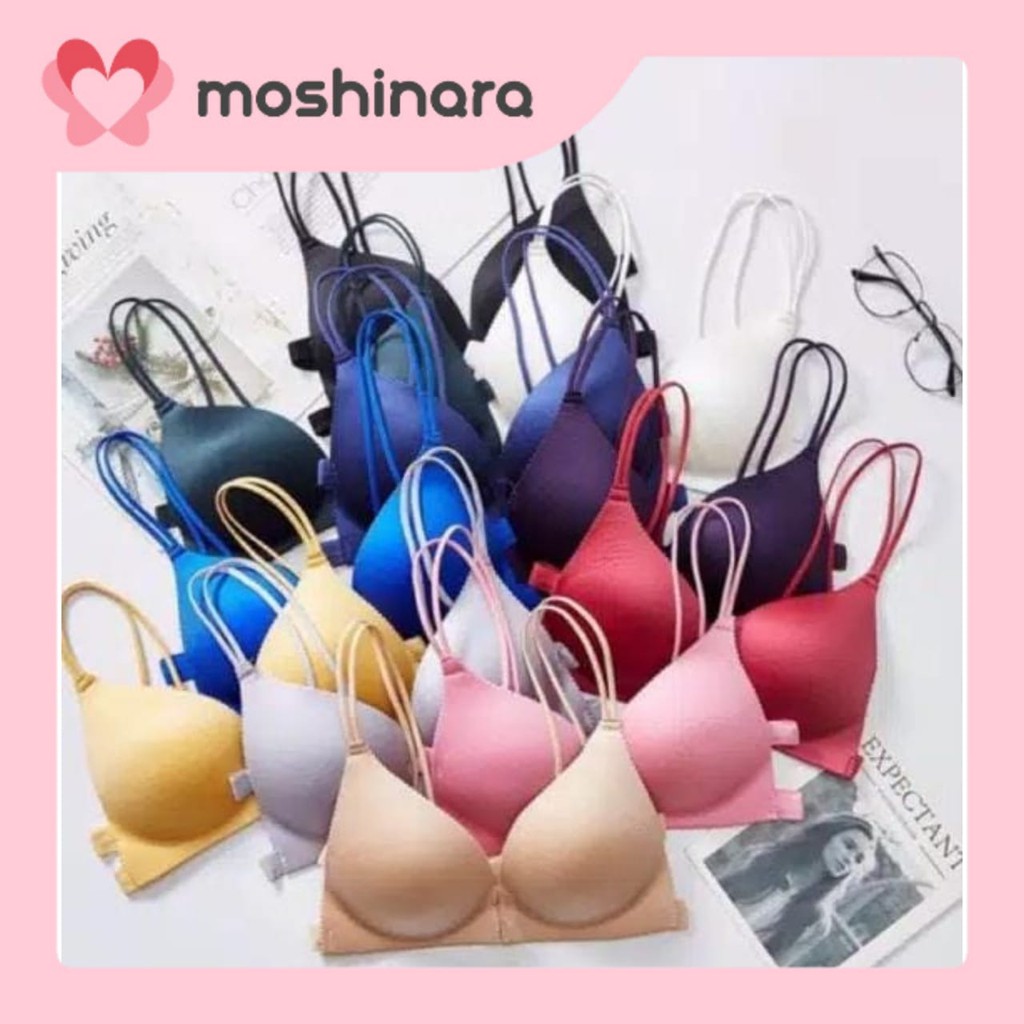 BH Tanpa Kawat Bra Wanita Sport Jumbo Sorex Remaja Tali Crop Top Korea Underwear Bralette Kemben