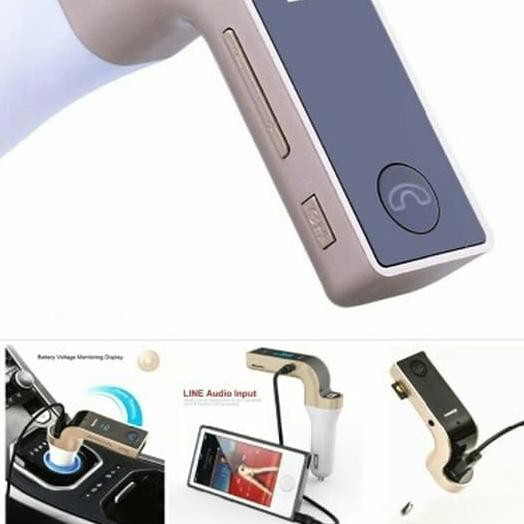 ➦ CHARGER MOBIL BLUETOOTH FM TRANSMITTER 4in1 ❁