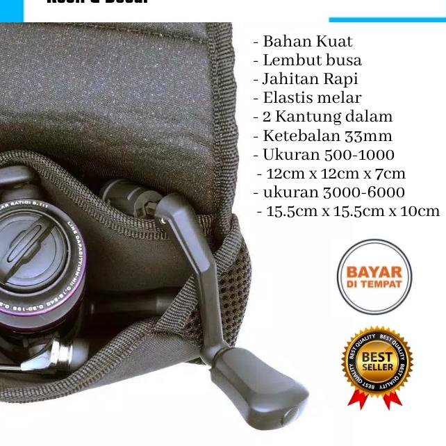 ✧ Cover Sarung Reel Pancing Daiwa 500-6000 Tebal Pelindung Murah ➤