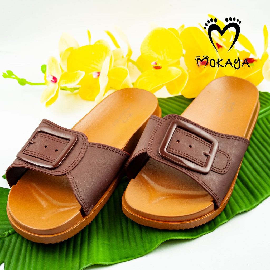 Sandal Slop Gesper 420-1 Tebal 3cm BEST SELLER Import Mokaya