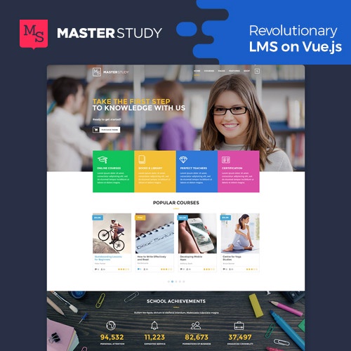 Masterstudy Education – LMS WordPress Theme - Template Education Wordpress Terbaik