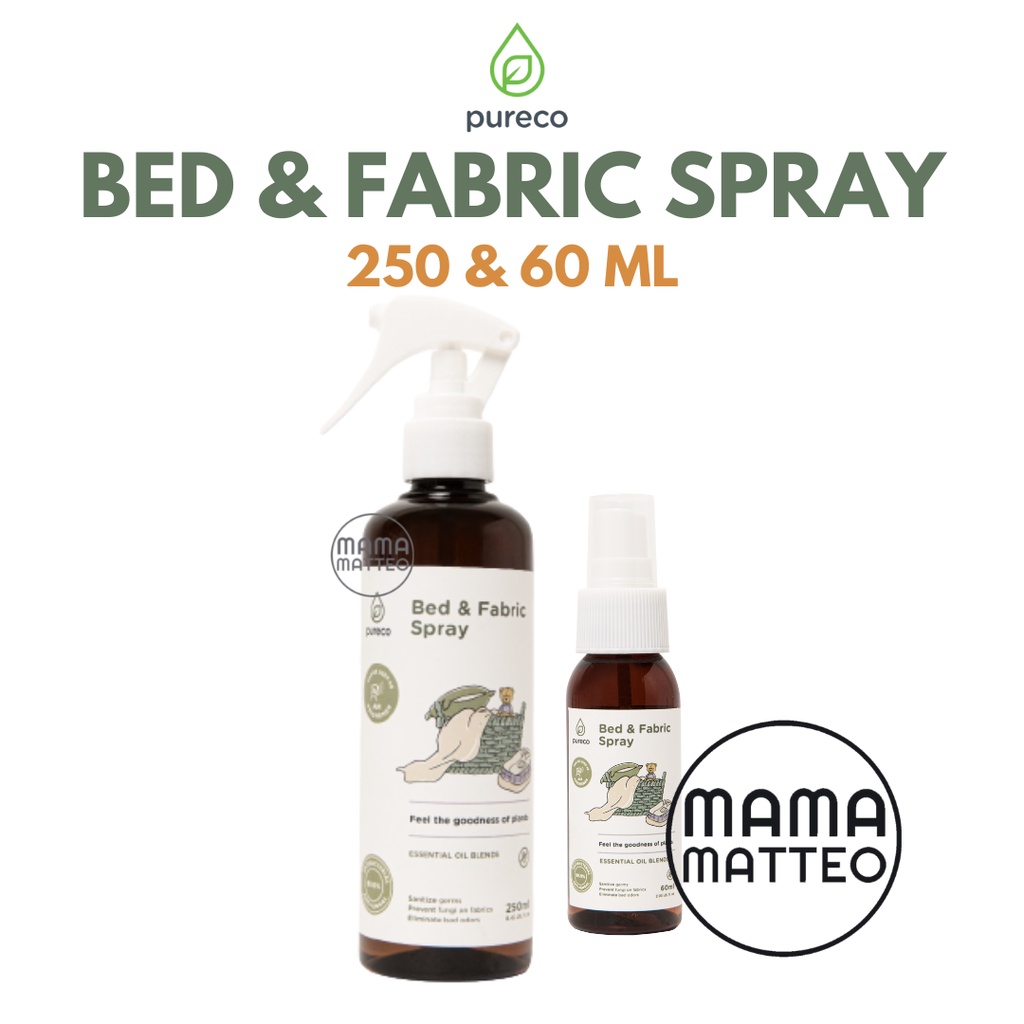 Pureco Bed &amp; Fabric Spray 60ml &amp; 250ml / Semprotan Sofa Ranjang Boneka