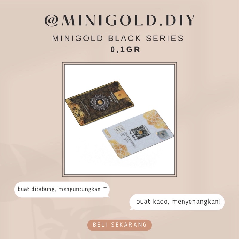 MiniGold Black Series 0,1gr
