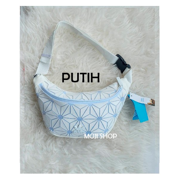 MOJI Waist bag Unisex /Tas Selempang / Tas Pinggang Pria Dan Wanita 3D Issey Miyake Import