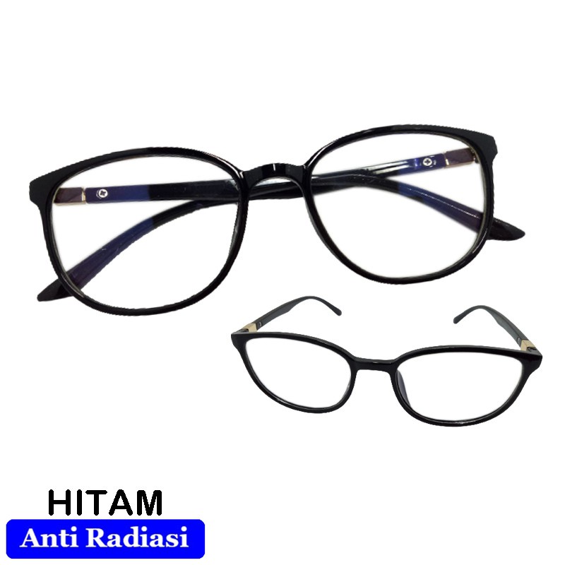 Kacamata Anti Radiasi Komputer HP PRIA Wanita Anti Sinar BIRU Mata Normal / Kaca mata fashion / Blue Light Blocking Eye Protection Unisex