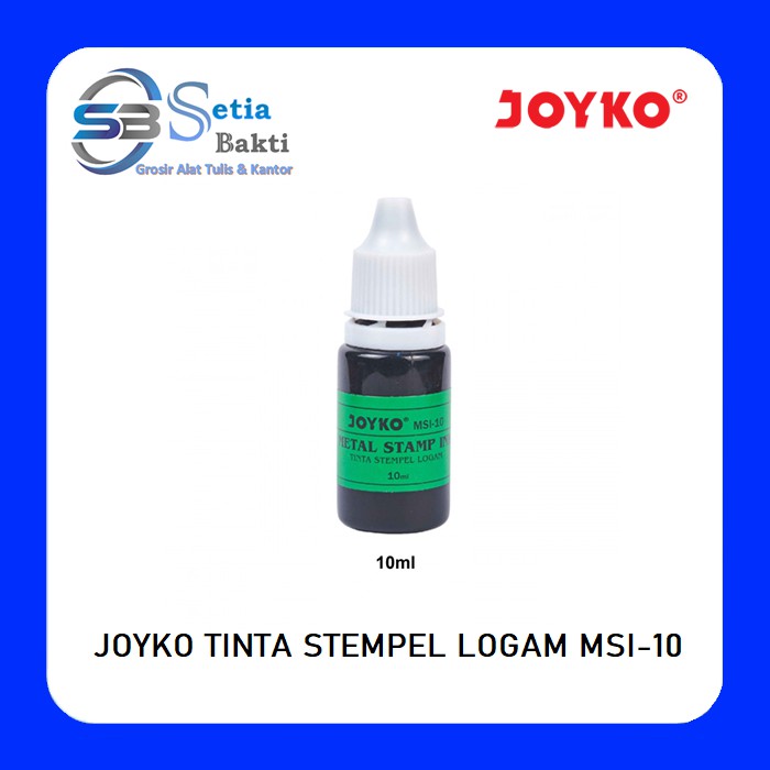 

JOYKO Metal Ink MSI - 10 - Tinta Stempel Logam 10 ml - 1 Pcs