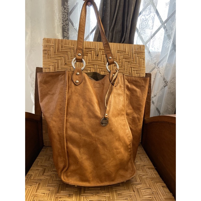 Tas Leather Kulit  Rabeanco warna Coksu Coklat Susu
