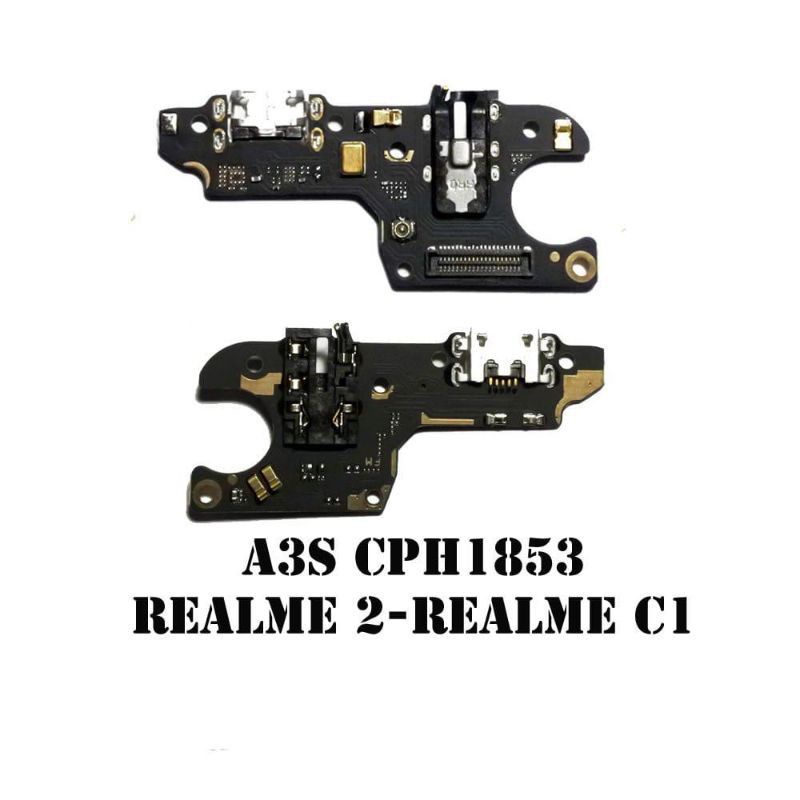 BOARD KONEKTOR CONEKTOR CHARGER OPPO A3S CPH1853 REALME 2 REALME C1 ORIGINAL