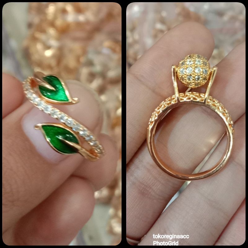 Cincin Lucu Cincin Emas dewasa Xuping Lapis Emas
