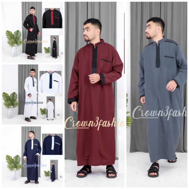 Jubah Gamis Katun Pria Al Imam Terbaru *COD √