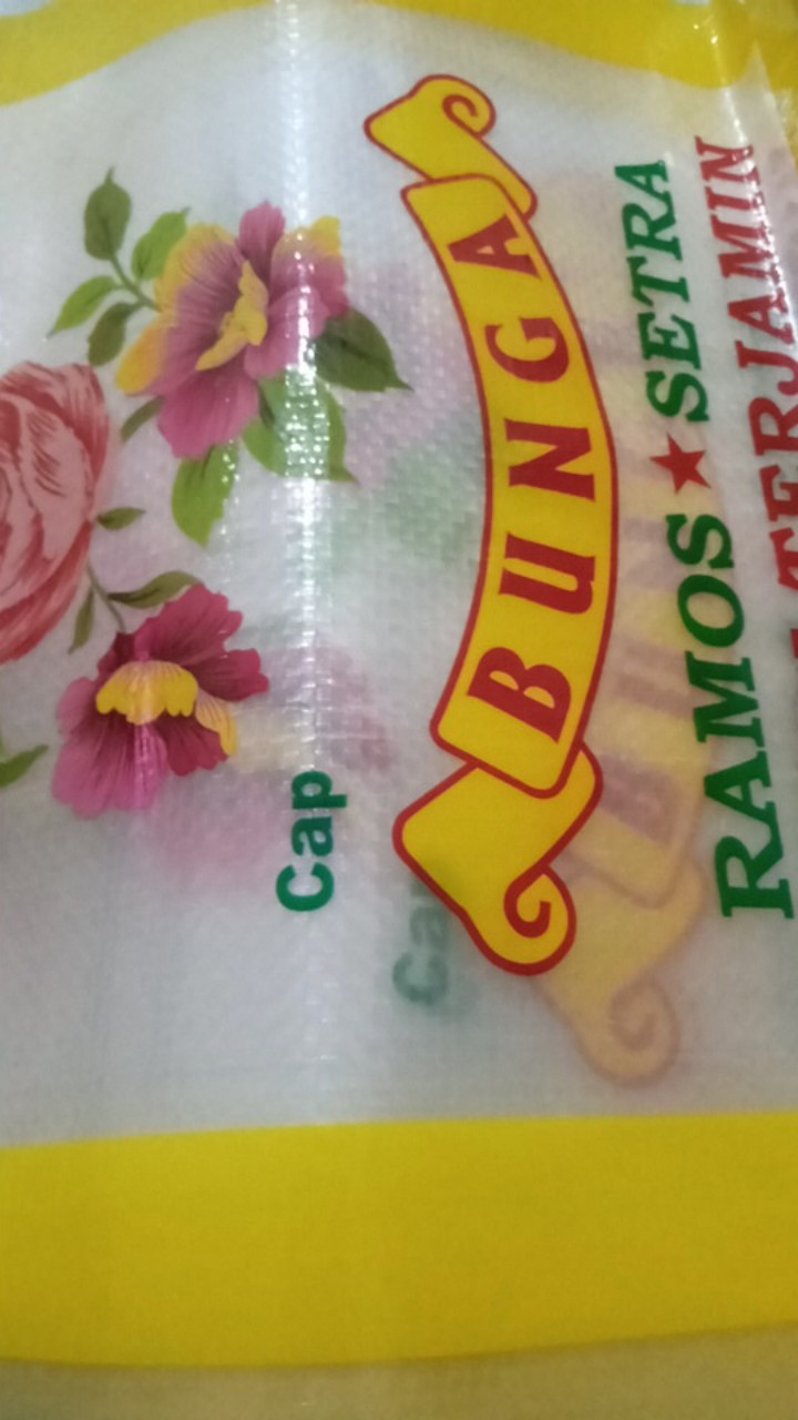 Karung Beras Laminasi 5kg Merek Bunga