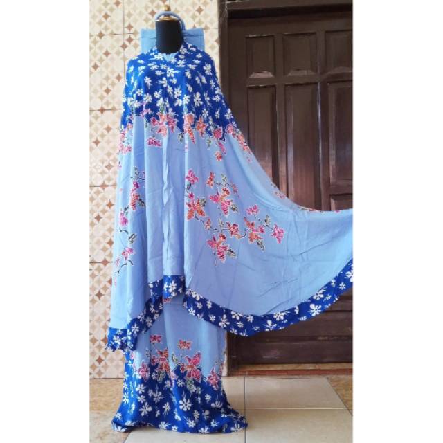 Mukena encim soft warna batik pekalongan