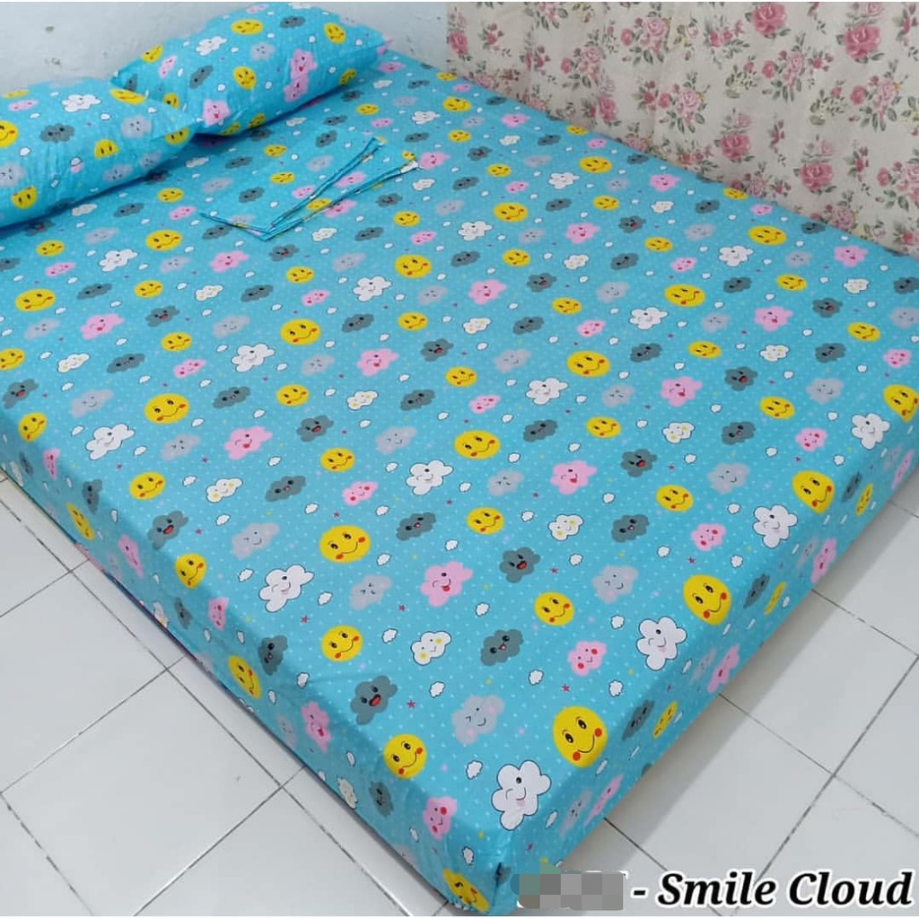  SPREI  HOMEMADE MOTIF  KARAKTER LUCU GAMBAR AWAN SEPRAI ANAK  