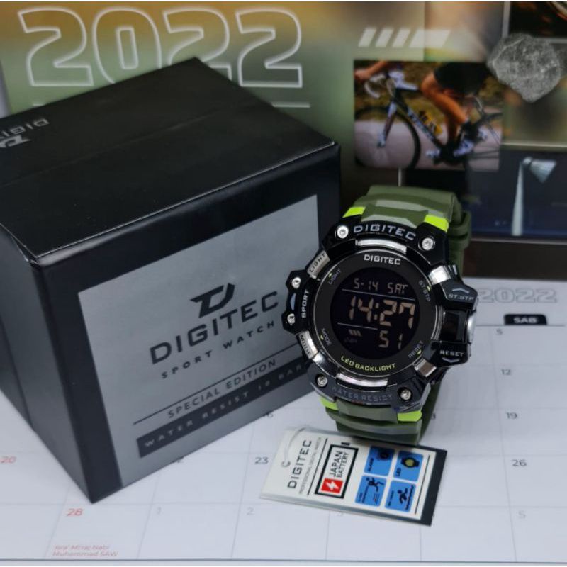 Jam Tangan Pria Digitec 5120 Digital Sport Water Resist Original