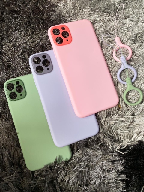 Case Iphone 6 Plus / Xs max /  11 Pro / 11 Pro Max Soft Case Warna Ring Candy