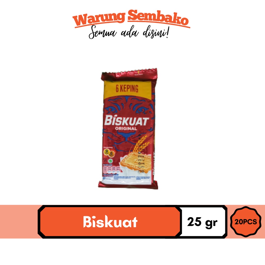 

Biskuat Susu Regular 25 gr (1 Pack 20 Pcs)