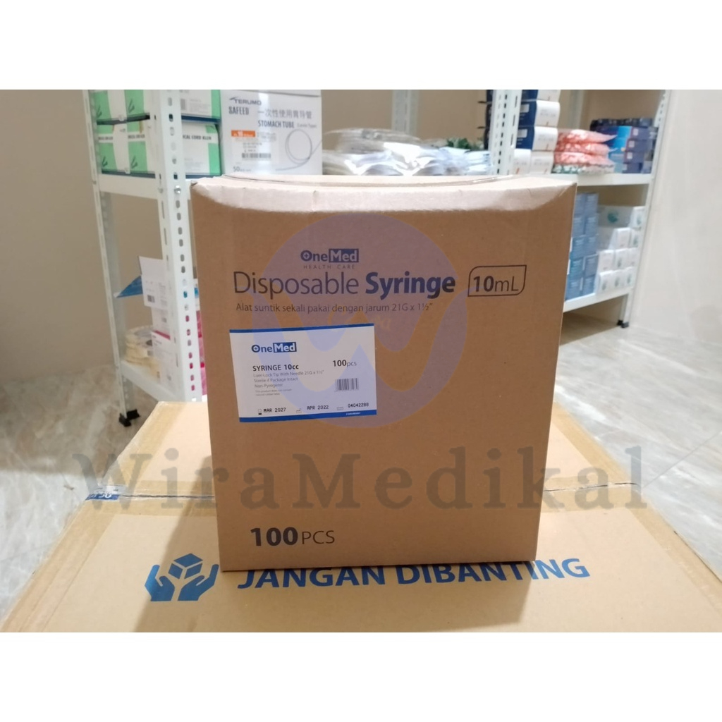 Disposable Spuit Syringe 1cc, 3cc, 5cc, 10cc Onemed - Suntikan 1ml, 3ml, 5ml, 10ml - Eceran